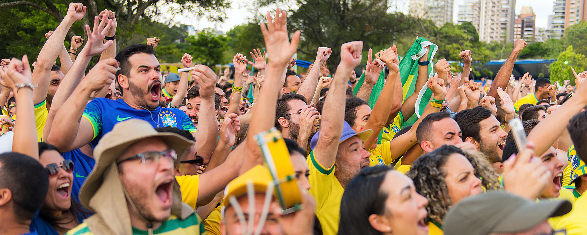 Fotojornalismo - Movimento Verde e Amarelo na Copa do Mundo